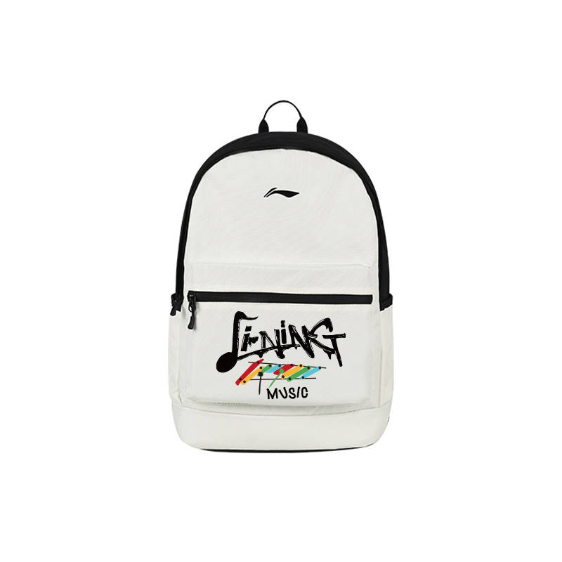 Li-Ning Li Ning Polyester Backpack Regular Unisex Black White