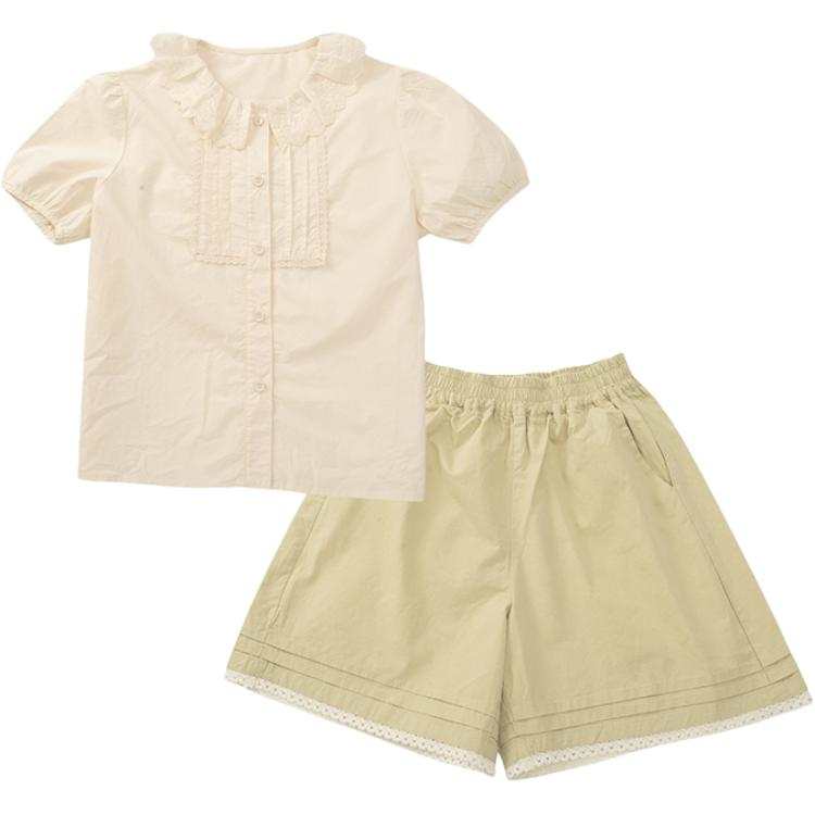 PROTECTCAMEL Pre School Casual Sportswear Crew Neck Moderate Short