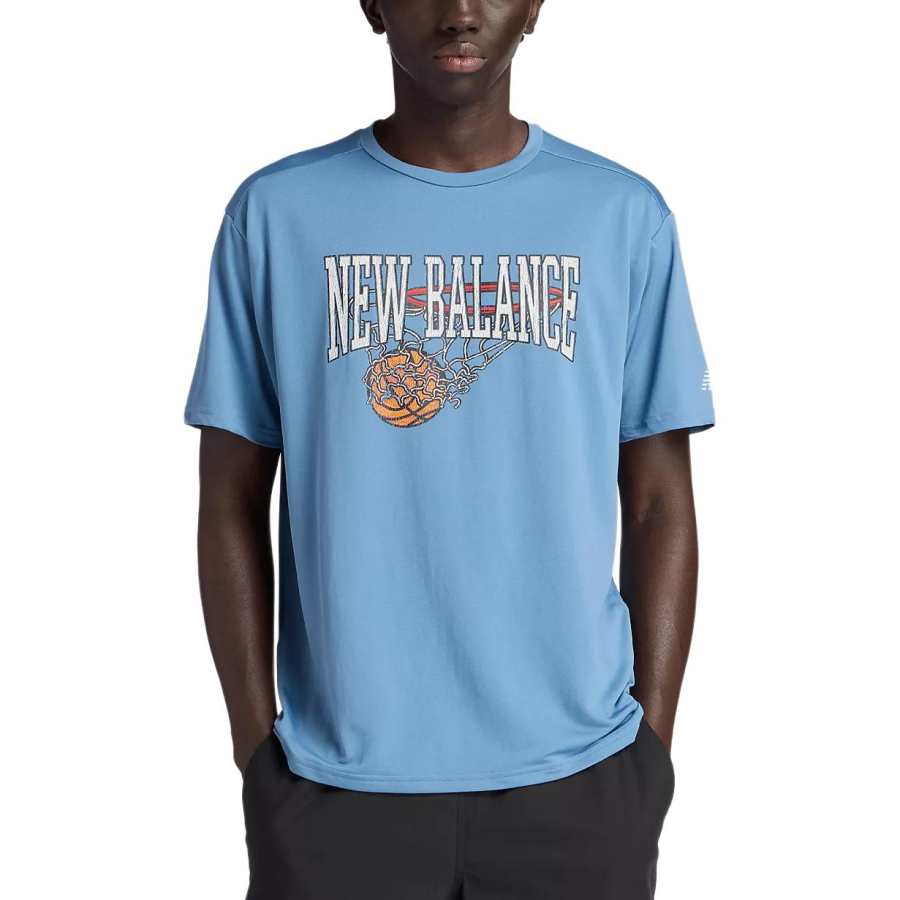 New Balance New Balance SS25 Hoops Wordmark T Shirt Men's