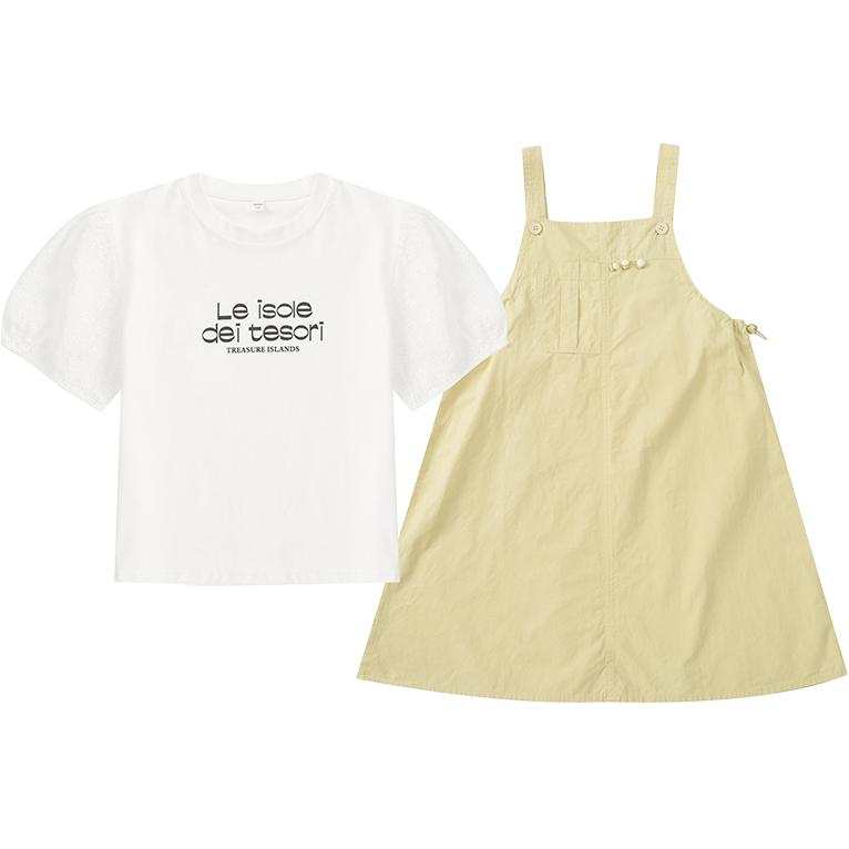 PROTECTCAMEL PROTECTCAMEL Pre School Two Piece Skirt Sets Crew Neck Moderate Short