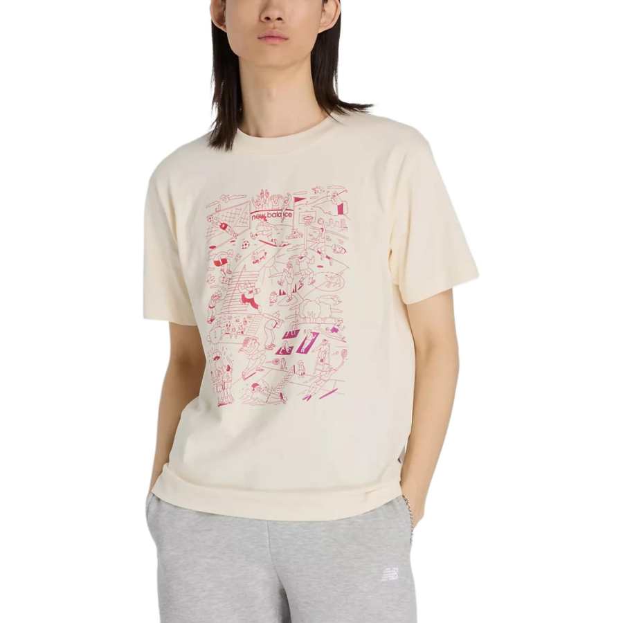 New Balance New Balance SS25 Athletics Sports Mural T Shirt Men's