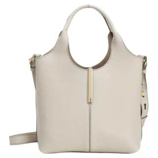 TOD'S Adjustable Strap Calfskin Handbag Women's White