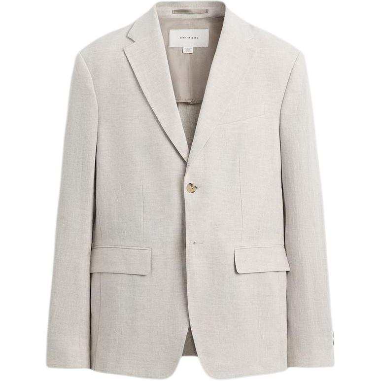 ZARA Business Suits Men's Sand Suit Collar Moderate Business Suit
