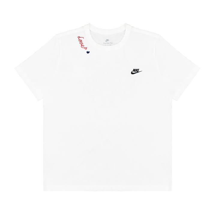 Nike Nike T Shirts Unisex White Crew Neck Moderate Straight Fit