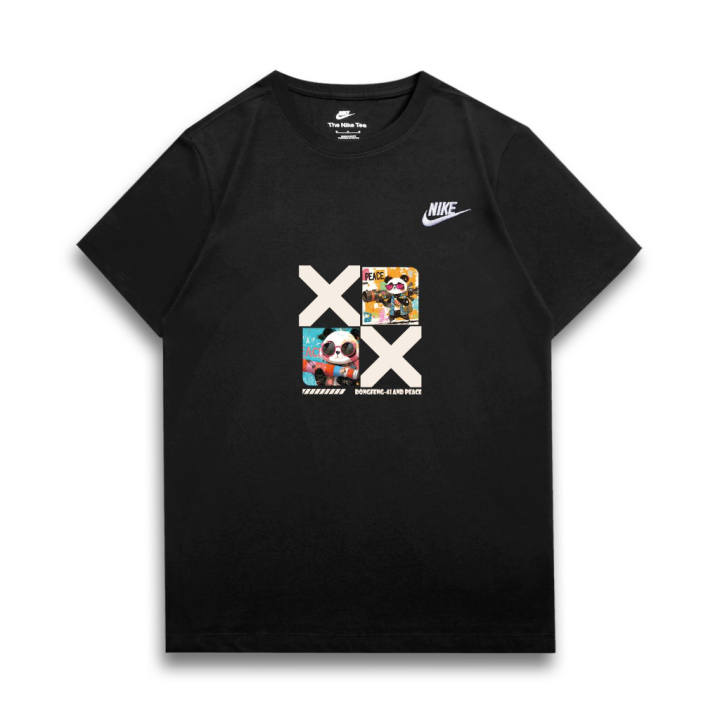 Nike Nike T Shirts Unisex Black Crew Neck Moderate Straight Fit