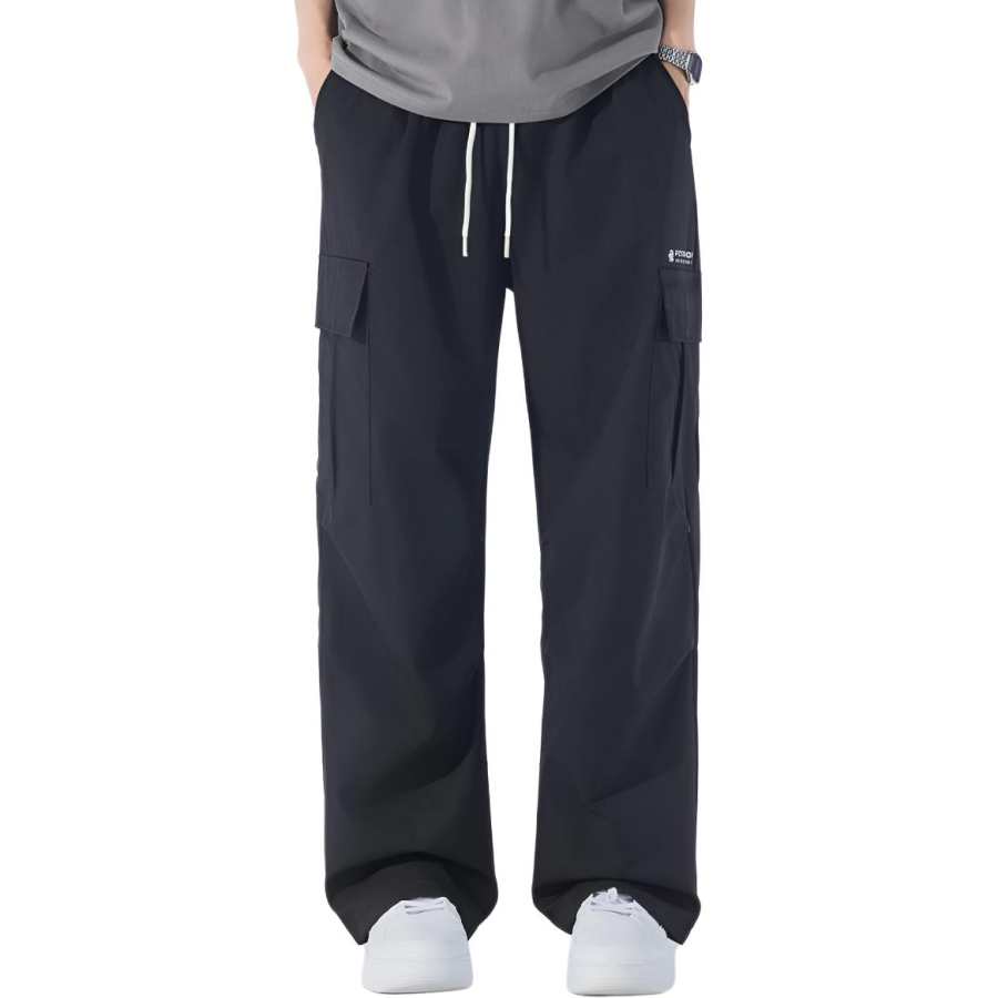 361° Casual Pants Men's Super Black Moderate Straight Fit Pants