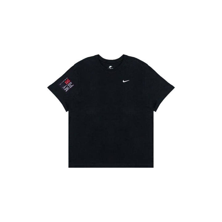 Nike Nike T Shirts Men's Black Crew Neck Moderate Straight Fit