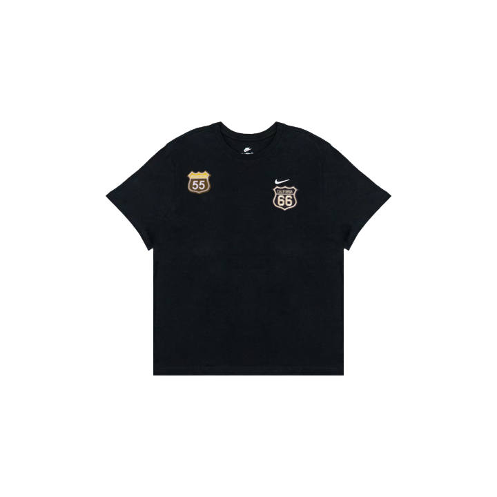 Nike Nike T Shirts Men's Black Crew Neck Moderate Straight Fit