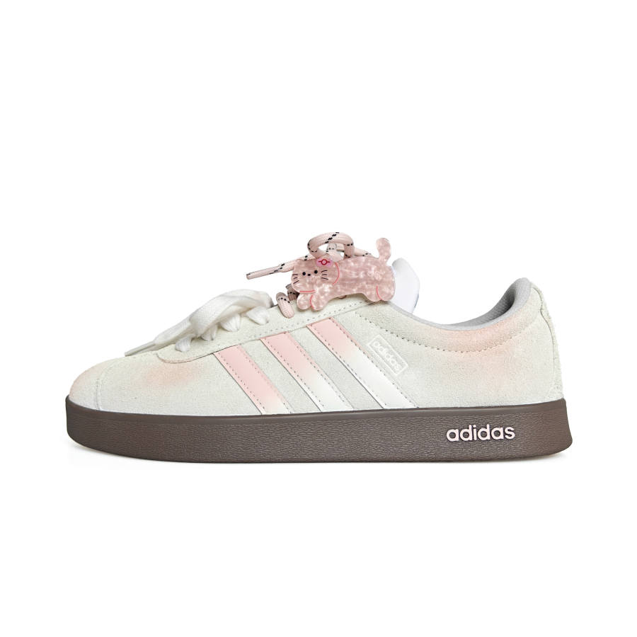 Adidas Adidas VL COURT 2.0 Abrasion Resistant Abrasion Resistant Low top German Army Trainers Women's Pink White