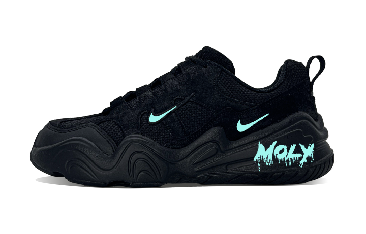 Nike Nike Tech Hera Green Abrasion Resistant Low top Casual Shoes Unisex Black Green