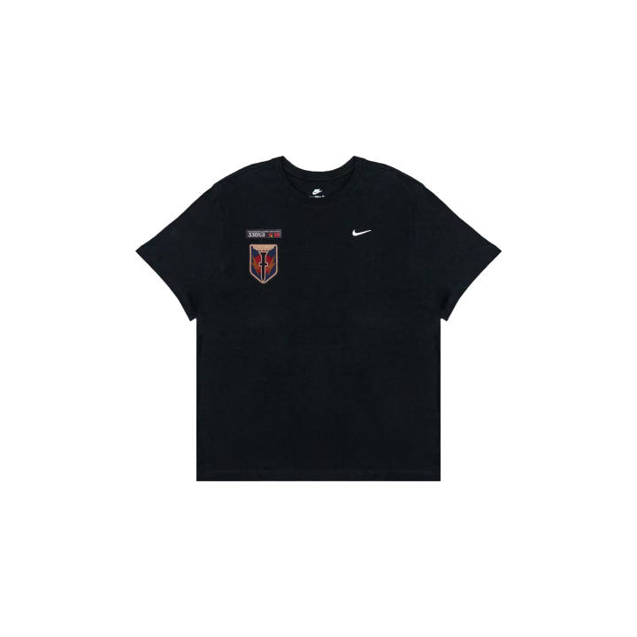 Nike Nike T Shirts Men's Black Crew Neck Moderate Straight Fit