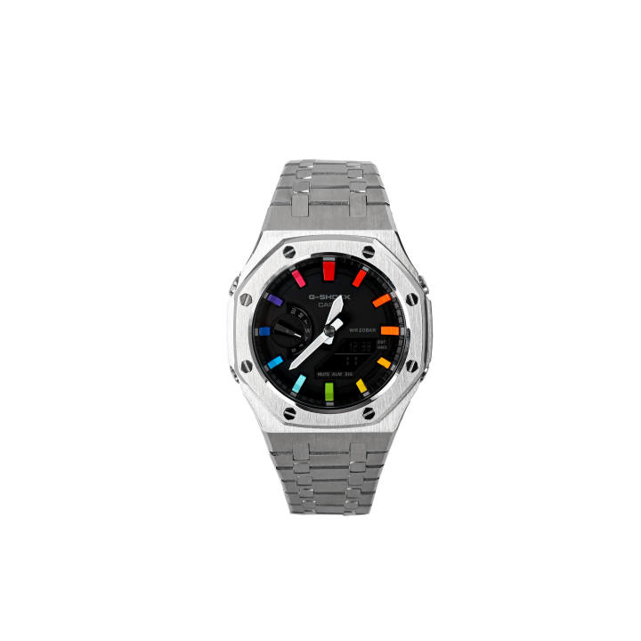 CASIO CASIO Custom Collection GA2100 Collection Waterproof Quartz Movement Stainless Steel Strap Watch