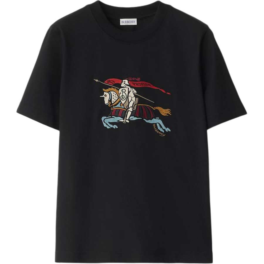 Burberry Embroidered Cotton T shirt