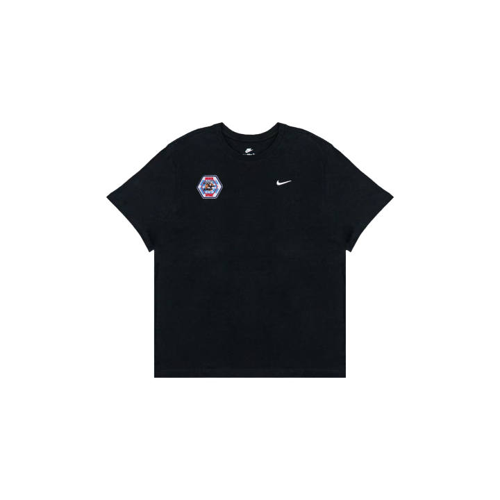 Nike Nike T Shirts Men's Black Crew Neck Moderate Straight Fit