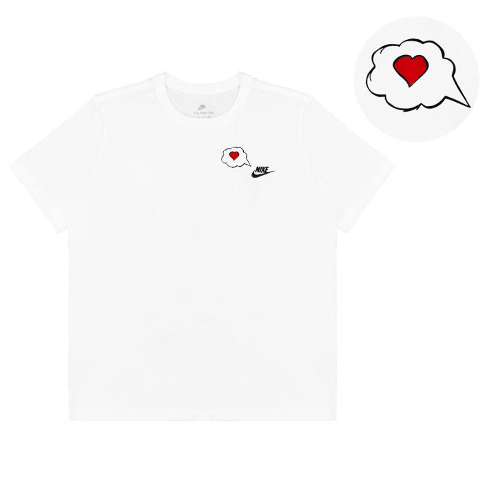 Nike Nike T Shirts Unisex White Crew Neck Moderate Straight Fit