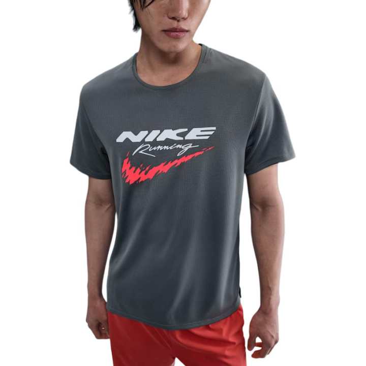 Nike Nike T Shirts Men's Smoke Gray Crew Neck