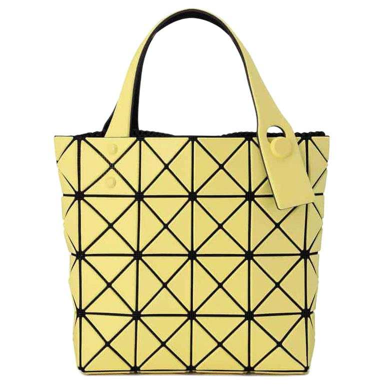 ISSEY MIYAKE Polyvinyl Chloride Small Square Bag Handbag Women's Yellow
