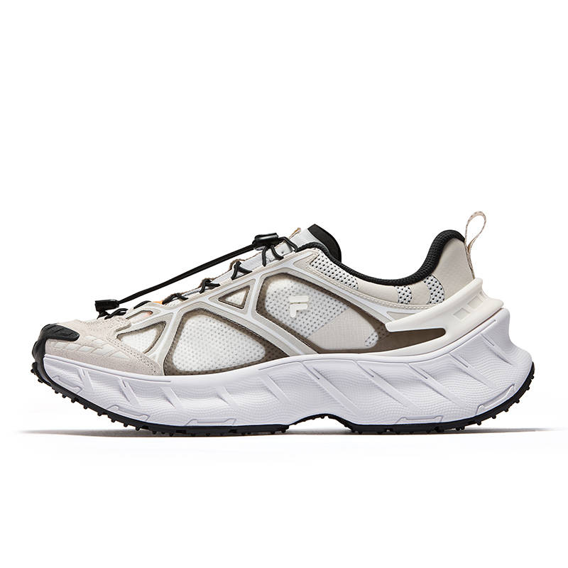 FILA FUSION GLACIER Shoes Slip Resistant, Abrasion Resistant, Breathable Casual Shoes Men's Snow Mist Gray