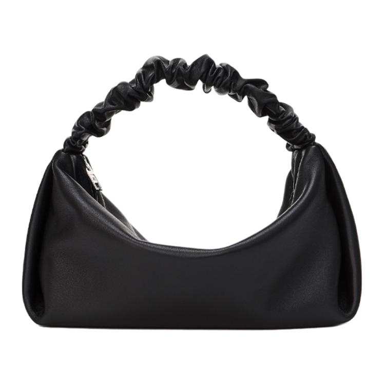 Alexander Wang Scrunchie Lambskin Shoulder Bag, Handbag Women's Black