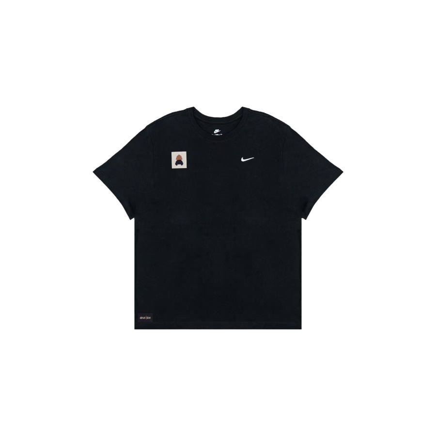 Nike Nike Sportswear T Shirts Men's Black Crew Neck Moderate Straight Fit