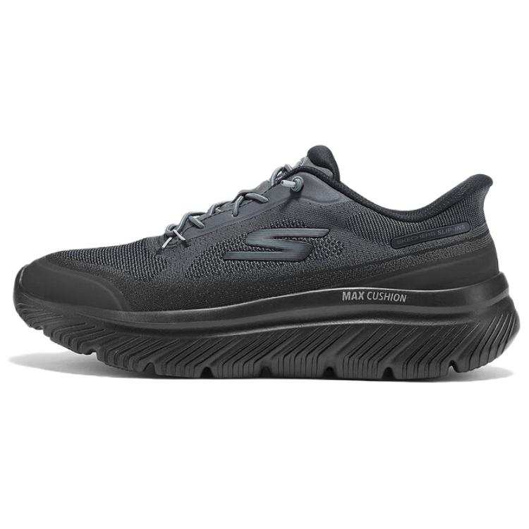 Skechers MEN'S GO WALK Support Rebound Low top Casual Shoes Men's Black