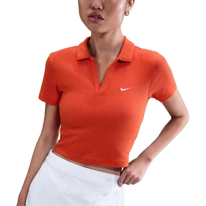 Nike Nike Clothing Polo Shirts Women's Orange Polo Collar Moderate