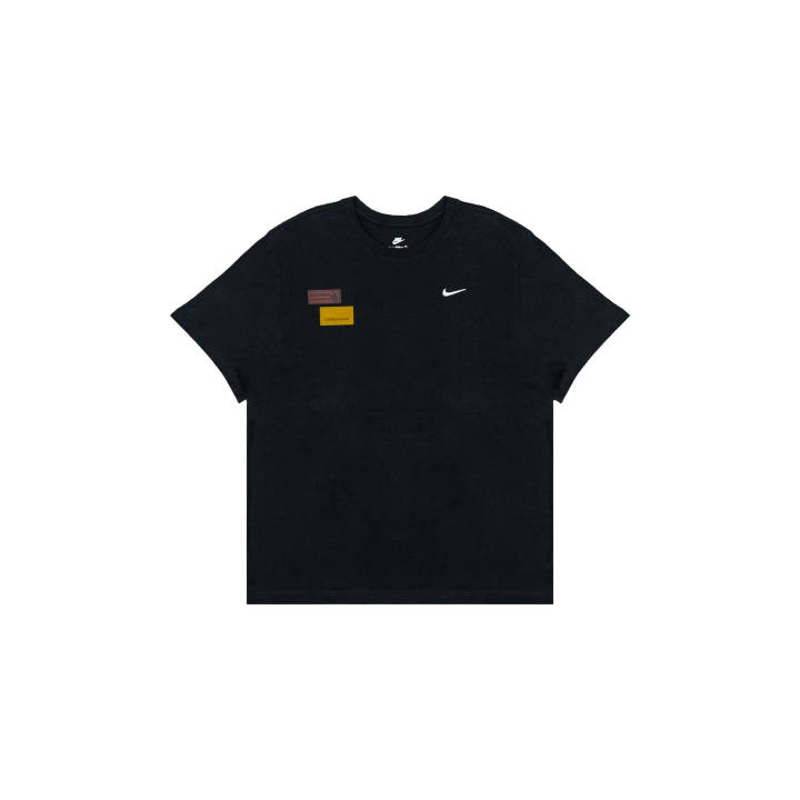 Nike Nike T Shirts Men's Black Crew Neck Moderate Straight Fit