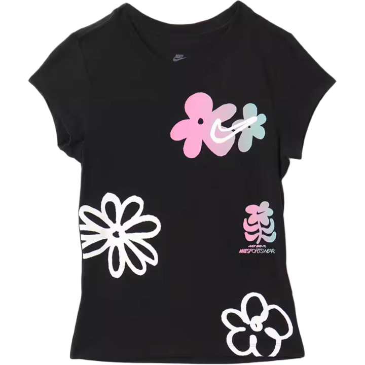Nike Nike T Shirts Women's Black Crew Neck Moderate Other