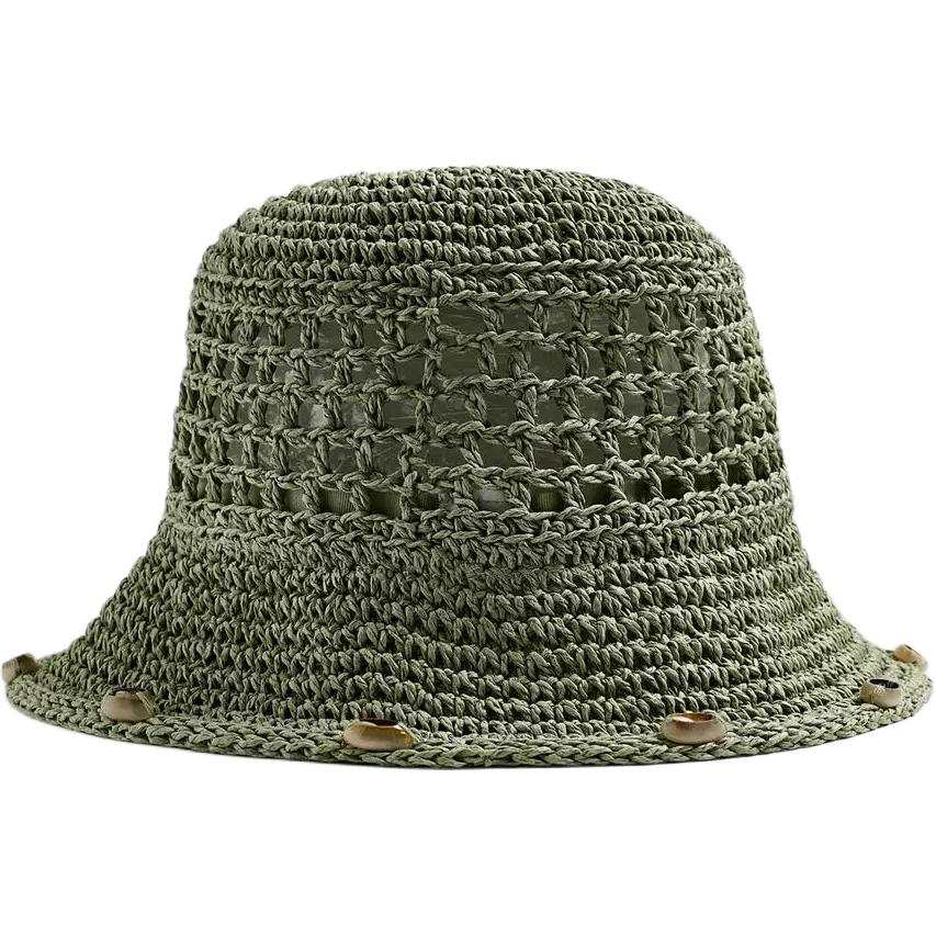 ZARA ZARA Pulp Bucket Hats Men's Light Green