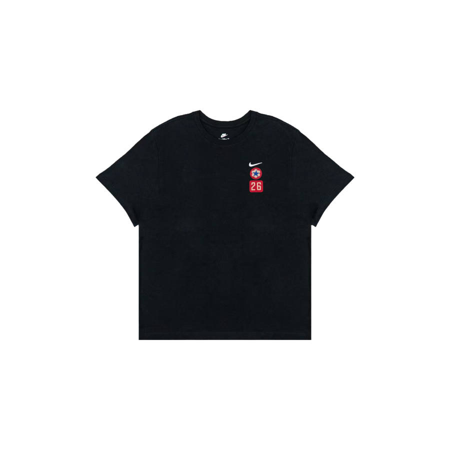 Nike Nike T Shirts Men's Black Crew Neck Moderate Straight Fit