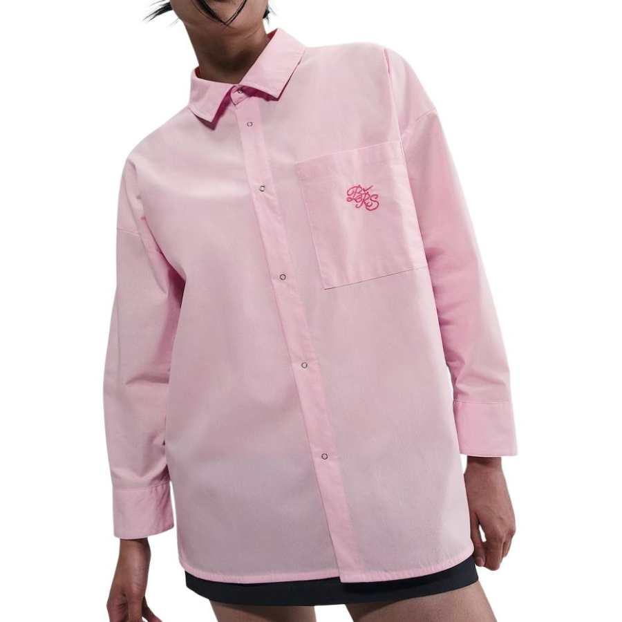 Nike Nike Clothing Shirts Women's Pink Foam Lapel