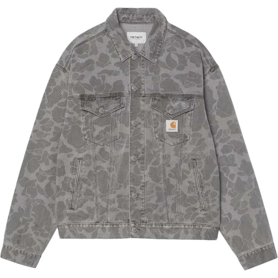 Carhartt Wip Helston camouflage buttoned jacket