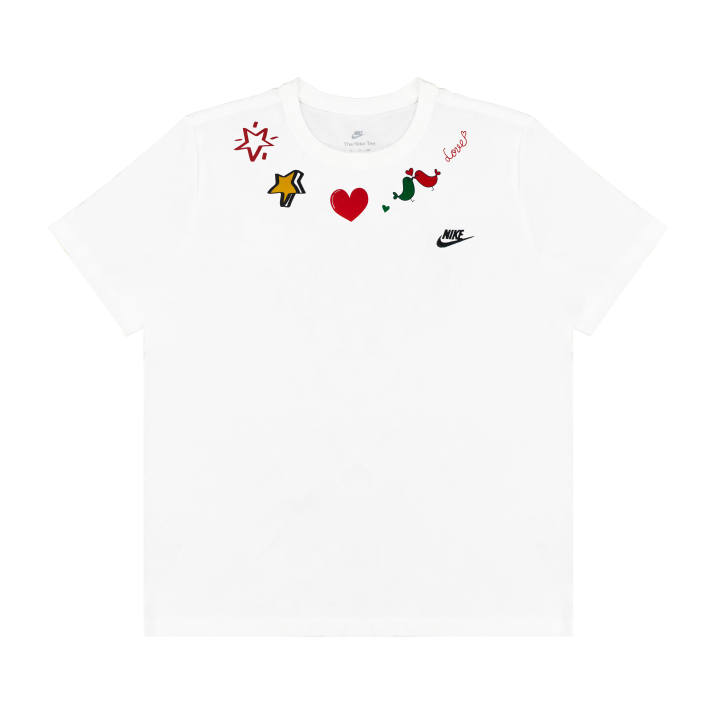 Nike Nike T Shirts Unisex White Crew Neck Moderate Straight Fit