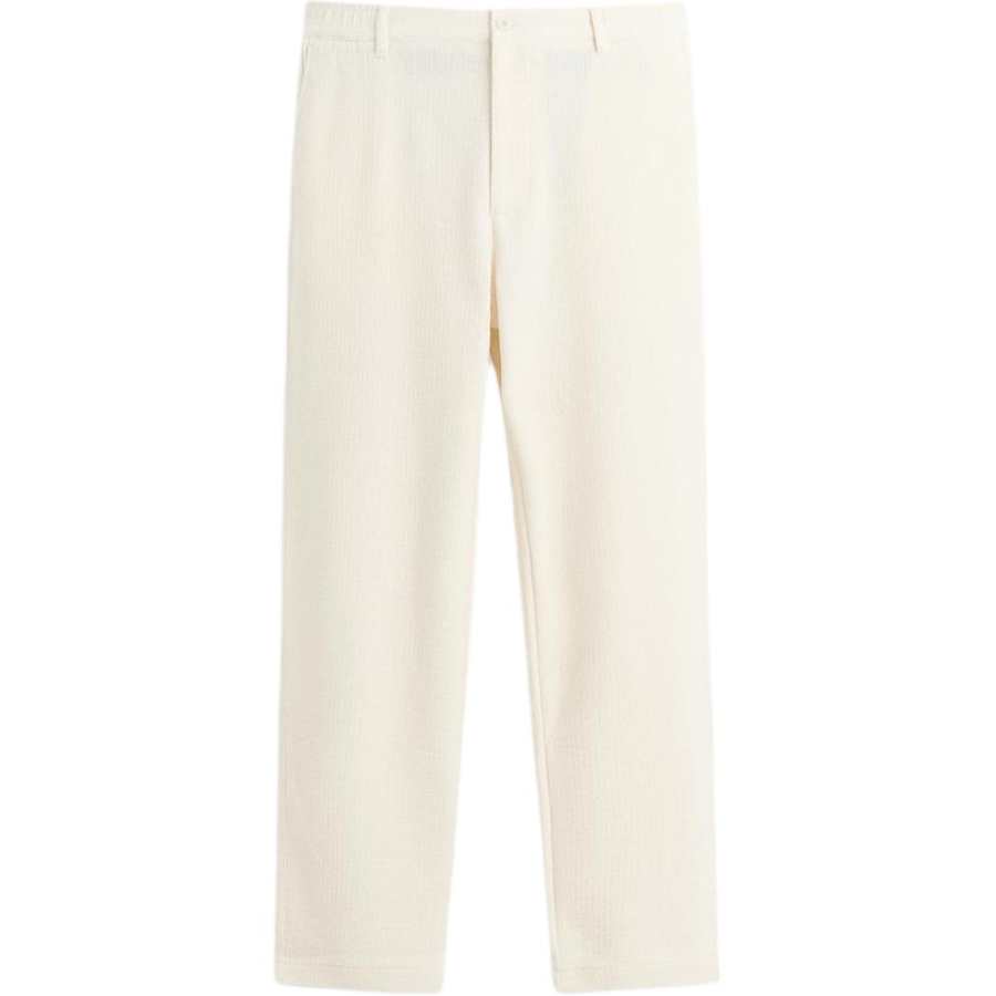 ZARA Casual Pants Men's White Moderate Straight Fit Pants