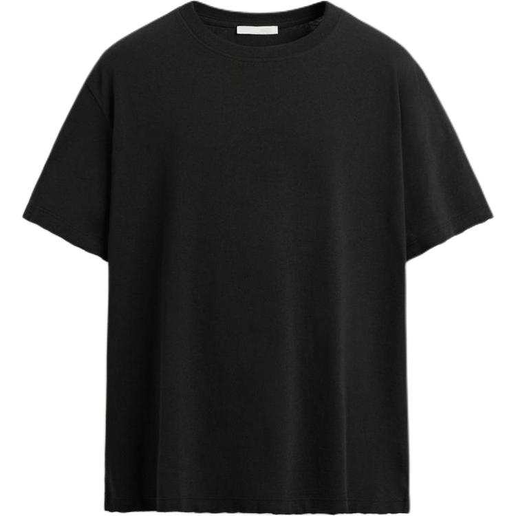 ZARA T Shirts Men's Black Crew Neck