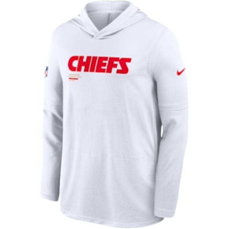 Nike Nike Kansas City Chiefs Pure Fury Sideline Men's Nike Dri-FIT Nfl Long-Sleeve Hooded Top
