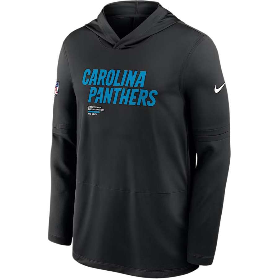 Nike Nike Carolina Panthers Pure Fury Sideline Men's Nike Dri-FIT Nfl Long-Sleeve Hooded Top