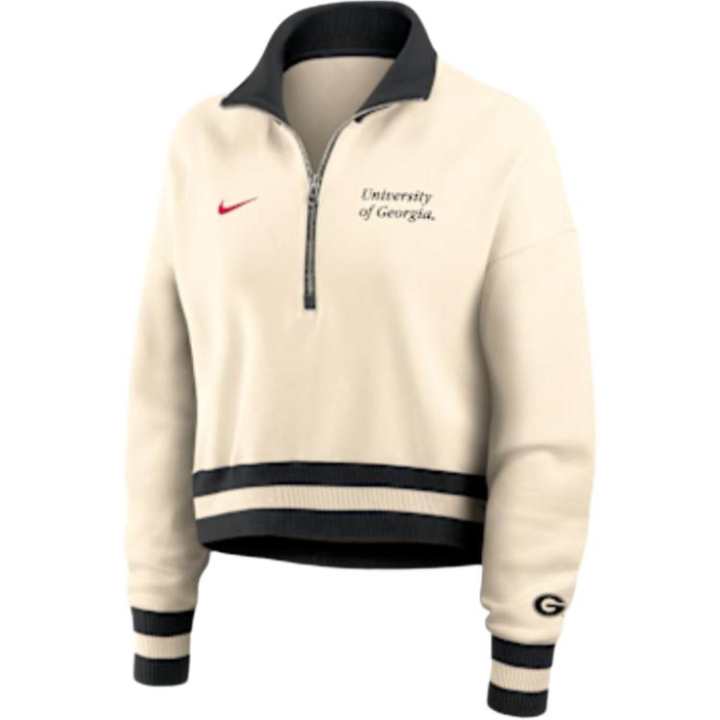Nike Nike Georgia Legacy Women's Nike College Cropped 1/4-Zip Crew