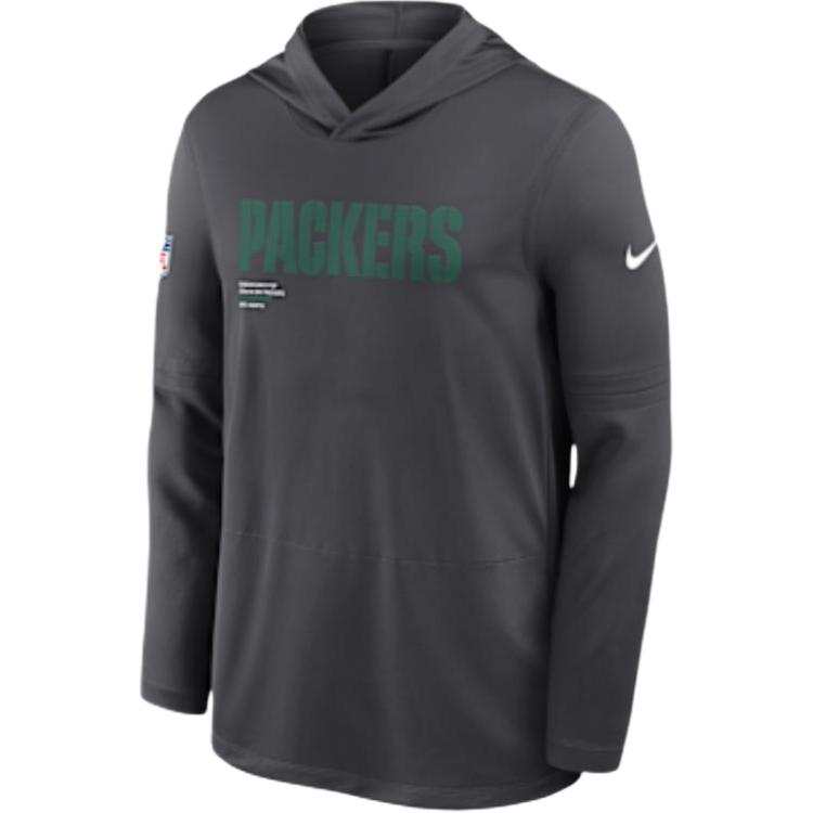 Nike Nike Green Bay Packers Pure Fury Sideline Men's Nike Dri-FIT Nfl Long-Sleeve Hooded Top