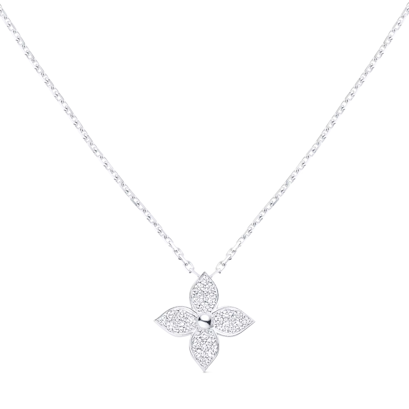LOUIS VUITTON Idylle Blossom Pendant White Gold And Diamonds