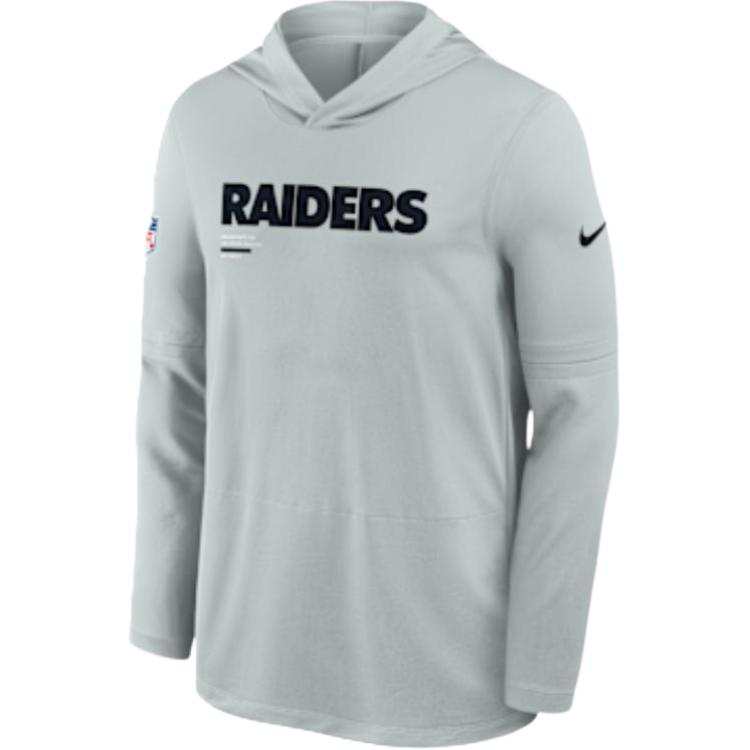 Nike Nike Las Vegas Raiders Pure Fury Sideline Men's Nike Dri-FIT Nfl Long-Sleeve Hooded Top
