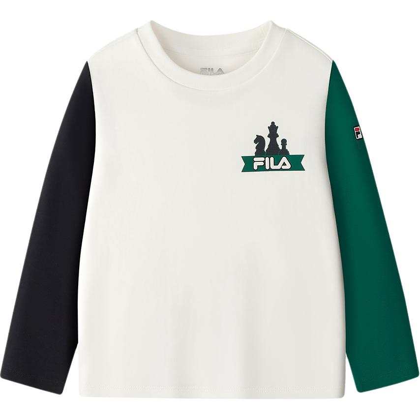 FILA KIDS Long Sleeved T Shirt Cloud White Infant And Toddler