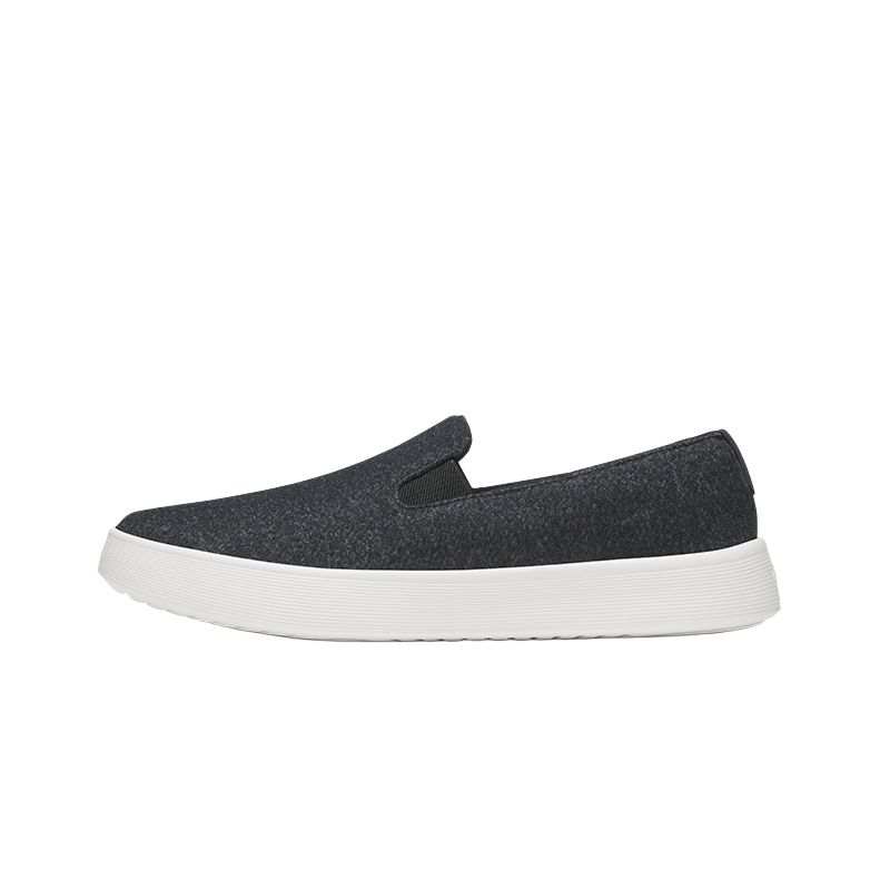 Allbirds Wool Cruiser Slip On Low top Casual Shoes Women's Natural Black