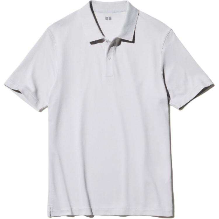 UNIQLO Polo Shirt Unisex Light Gray