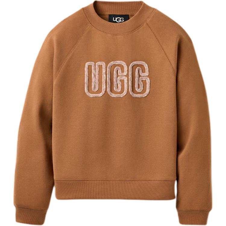 UGG Sweatshirts Women's Chestnut Brown Crew Neck Moderate