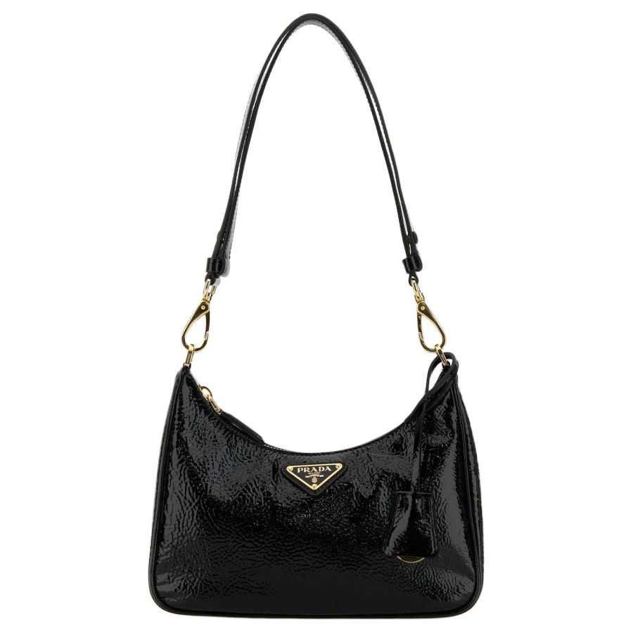 PRADA PRADA Lambskin Shoulder Bag Women's Black