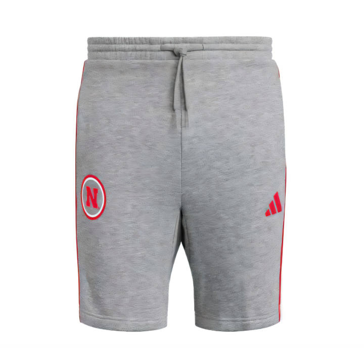 Adidas Adidas Free Shipping With AdiClub Nebraska Cornhuskers Essentials 3 Stripes Short