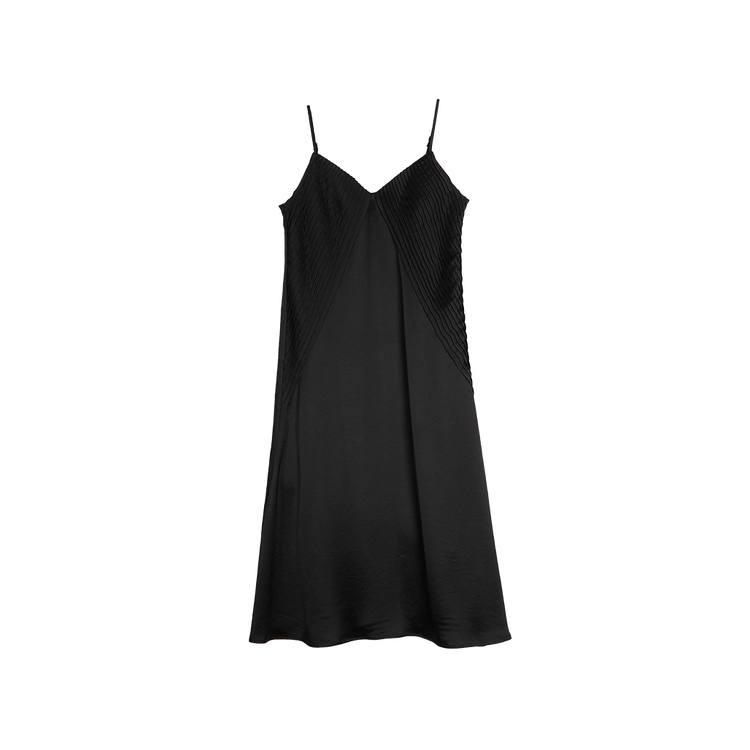 ELLE Slip Dresses Women's Black V Neck Thin