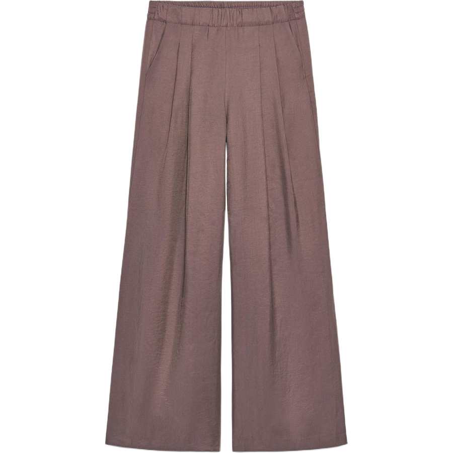 ZARA Casual Pants Women's Eggplant Purple Moderate Wide Leg Pants