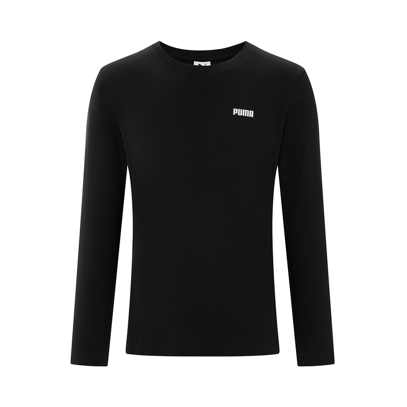 PUMA T Shirts Men's Black Crew Neck Moderate